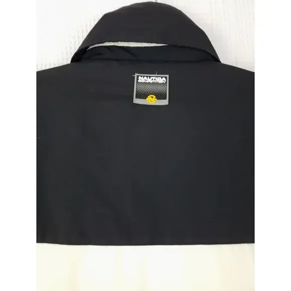 Nautica Competition ~Men's Size M~ Off-White/Black Coat Winter Zip-Up Jacket.